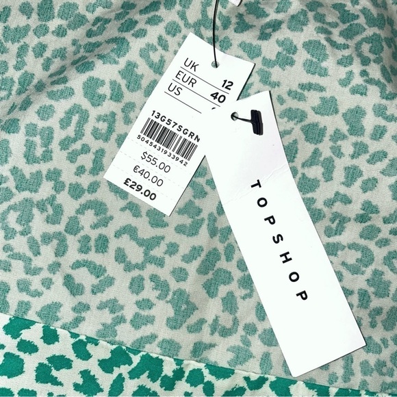 🚨 3 for $25 - Topshop leopard print corset blouse in green - Picture 6 of 10